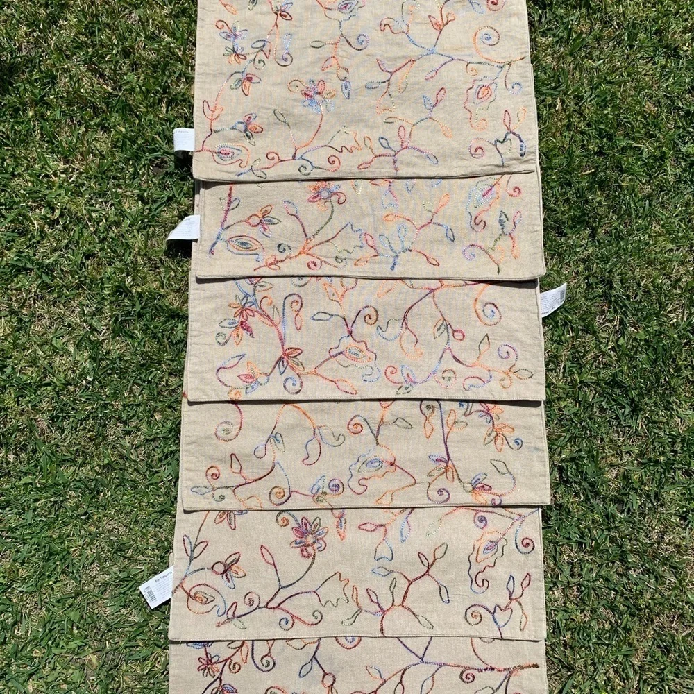 Pier 1 Embroidered Placemats Set